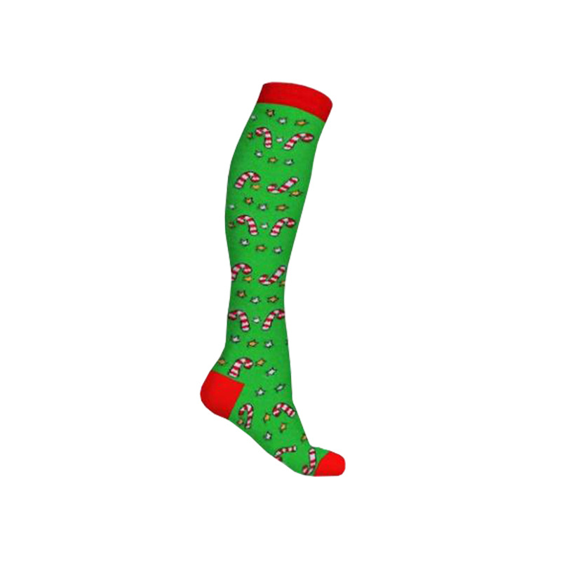 30 Pairs 200-pin Cute Christmas Compression Stockings Casual Long-barreled Compression Socks Bulk Wholesale